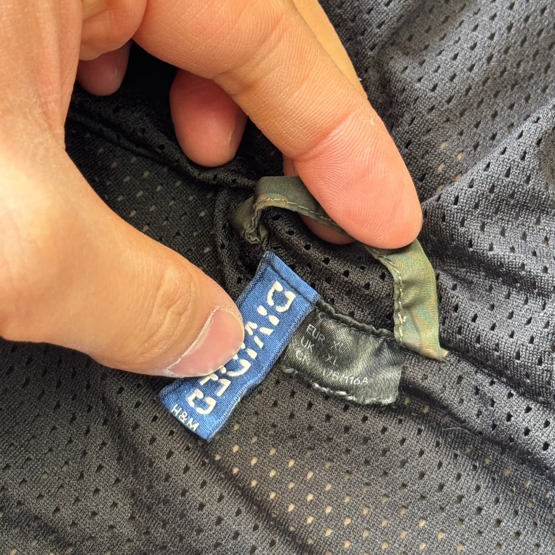 H&M 나일론 카모 후드 아노락 XL 상품이미지6