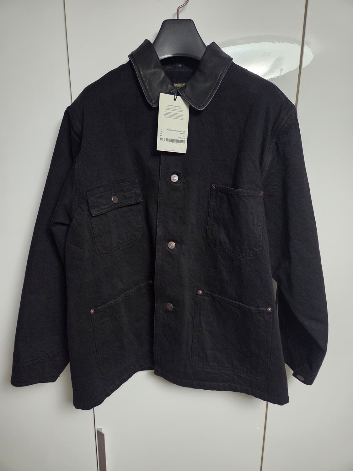 25FW 비헤비어 워시드 카라 커버올 자켓 상품이미지1