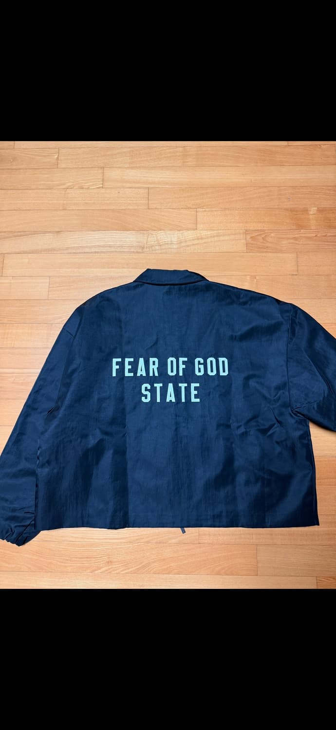 피어오브갓 에센셜 카라 zip 트러커 쟈켓 블랙 상품이미지6