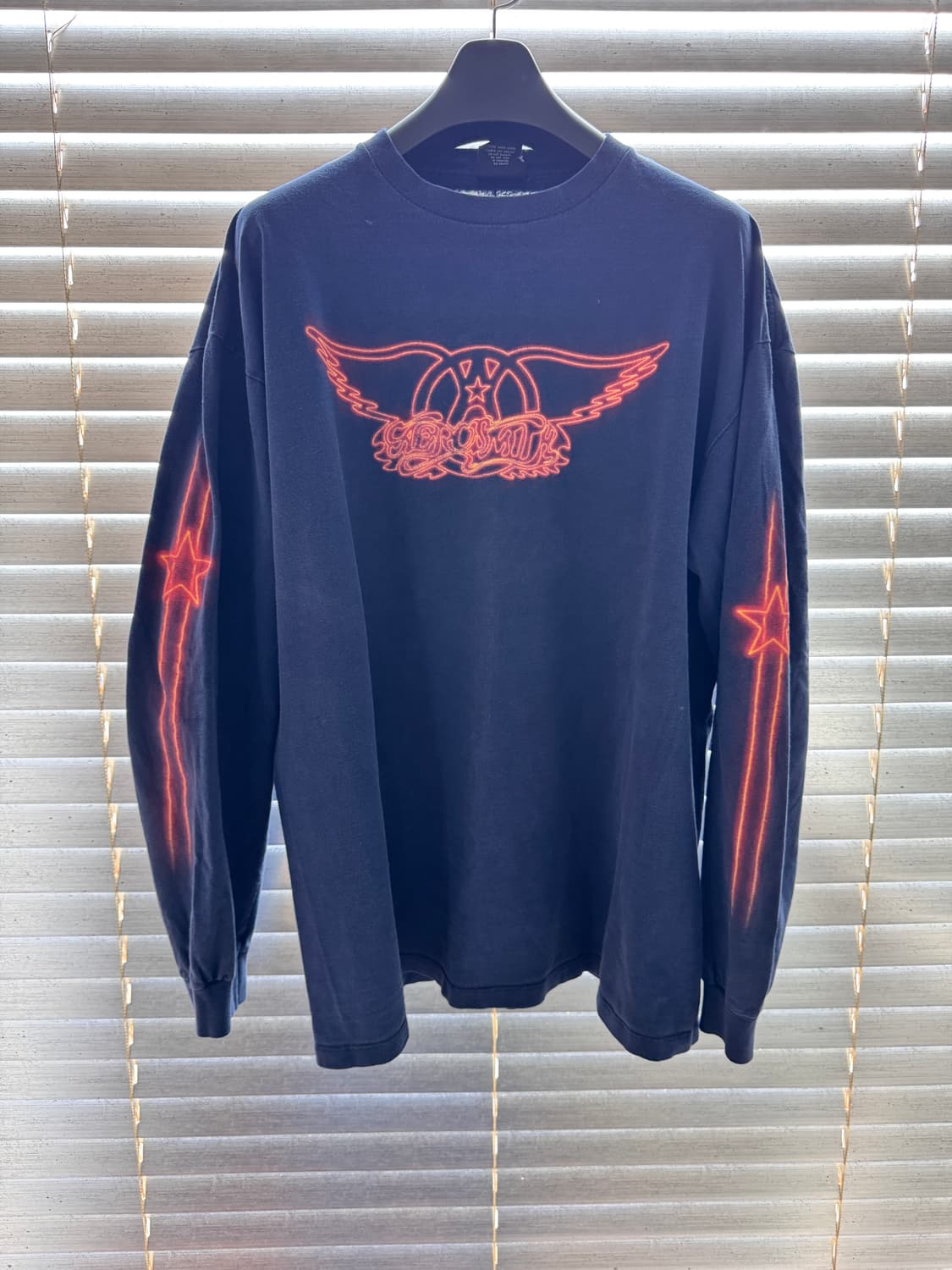 [XXL] 90s 에어로스미스 빅 로고 네온 사인 롱슬리브 상품이미지1