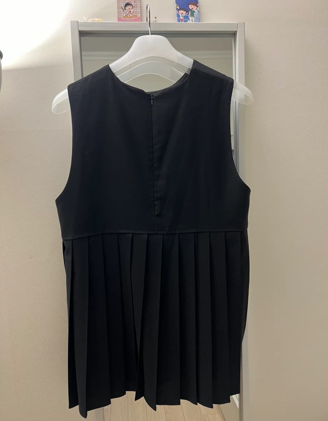 유노이아 플리츠 베스트 블랙 상품이미지4