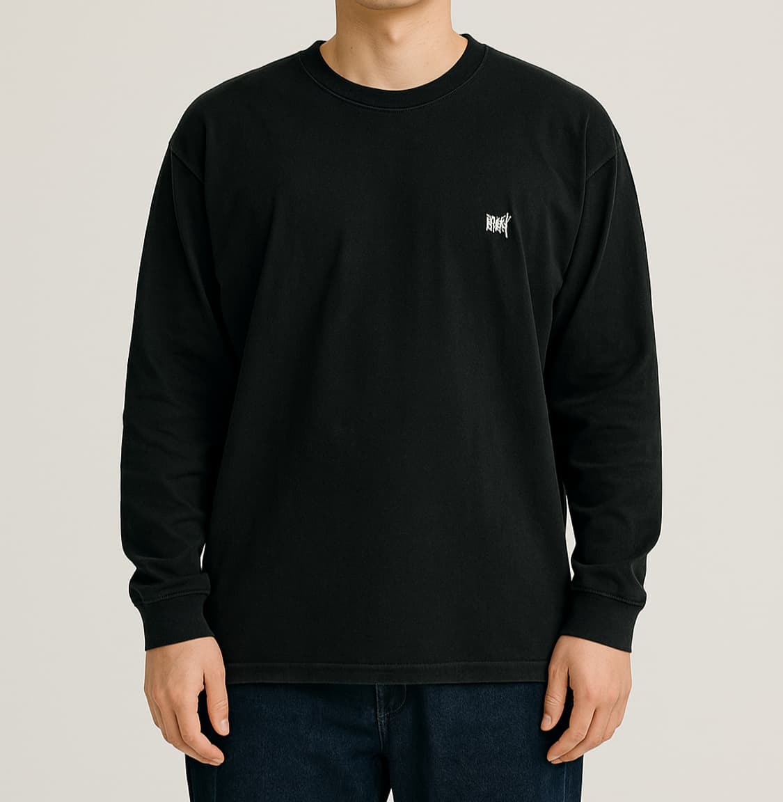 브라운브레스 롱 슬리브 블랙 티셔츠_XL 상품이미지1