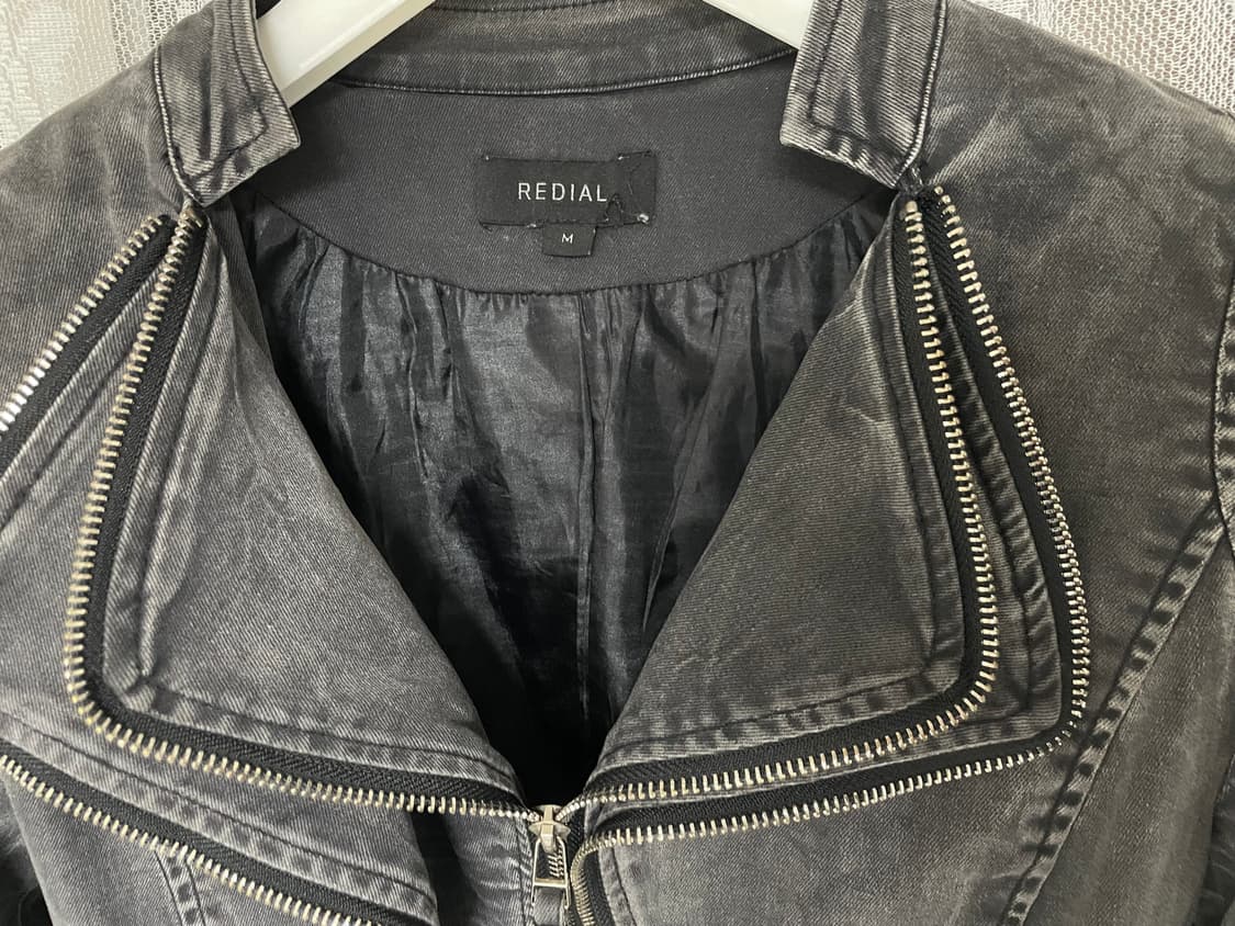 빈티지 흑청 바이커 자켓 상품이미지3