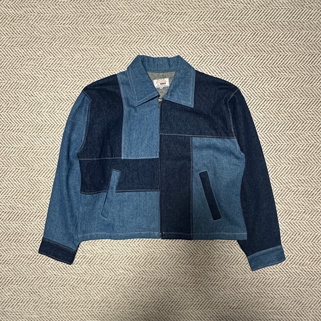 VINTAGE multi denim mix jakcet 상품이미지1