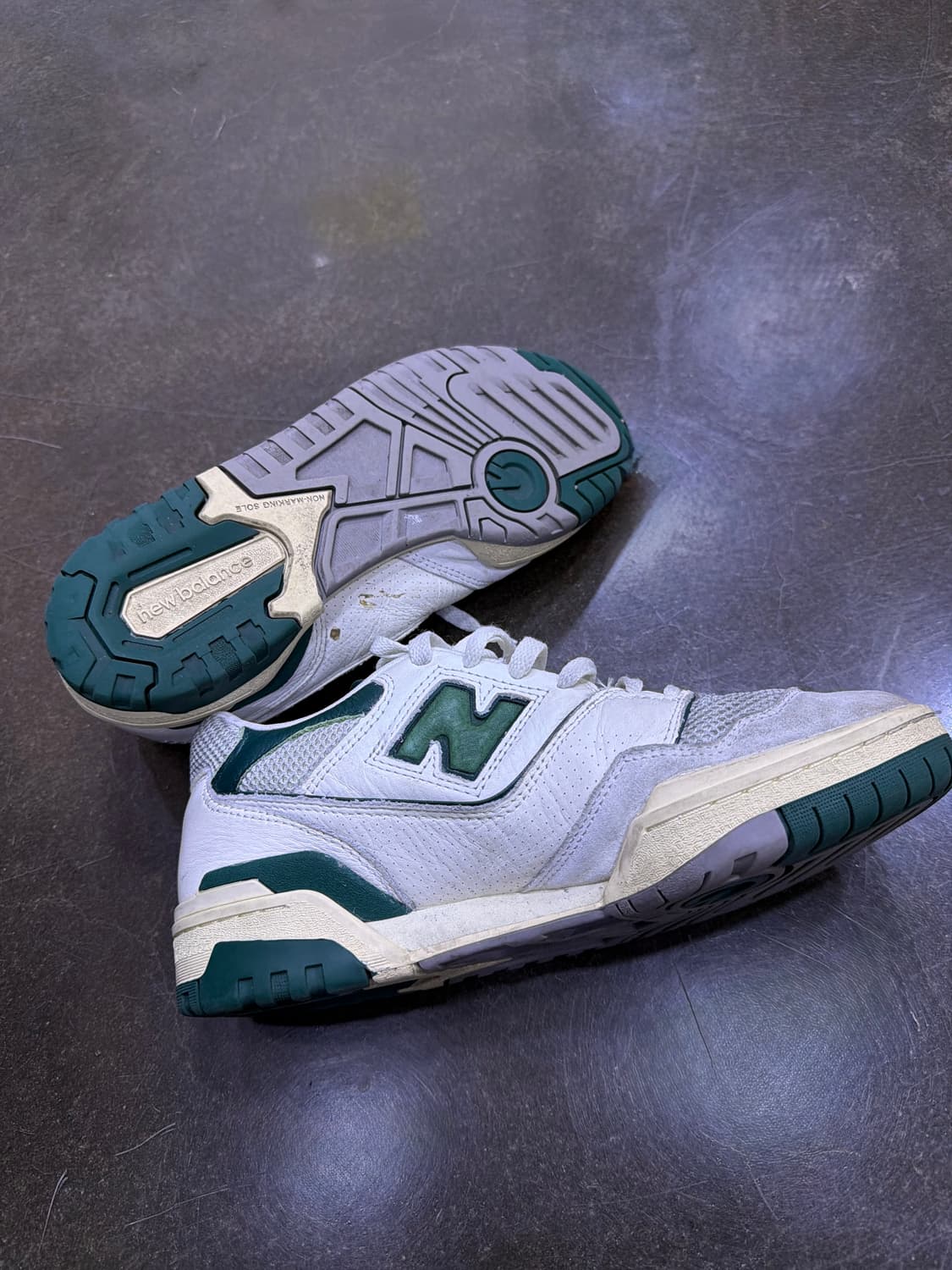 뉴발란스 550 화이트 그린 스니커즈 슈즈 270 상품이미지8