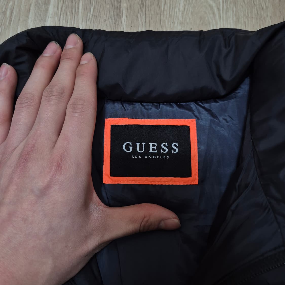 게스 로스앤젤레스 키즈 와펜로고 구스다운 경량패딩 65-130 상품이미지5