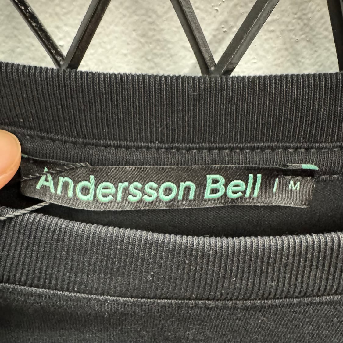 20S/S 앤더슨 벨 롱 슬리브 후면 빅 프린팅 디테일 블랙 상품이미지9