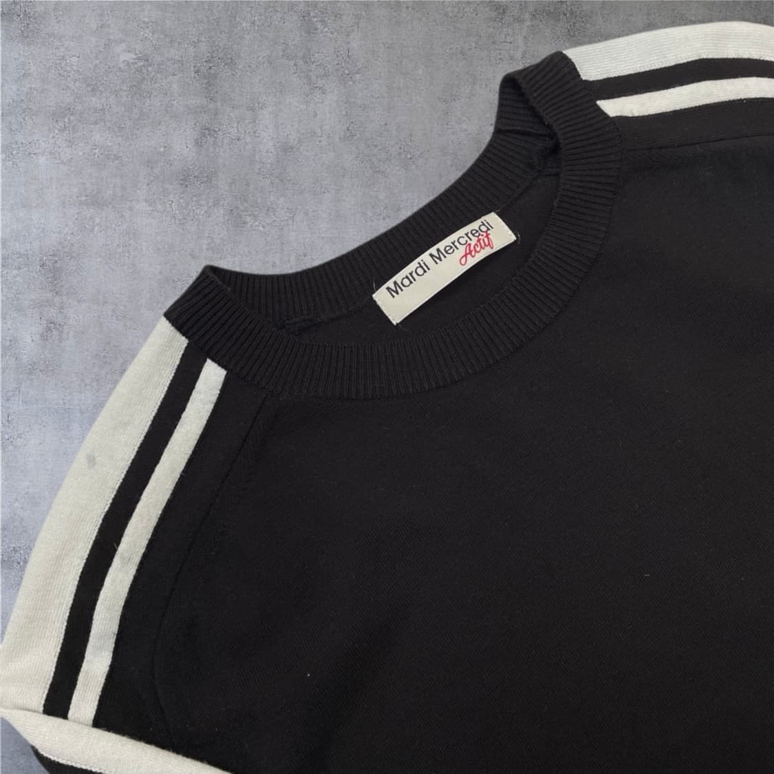 마르디 메크르디 Mardi mercredi 블랙 악티프 플라워 니트 F 상품이미지6