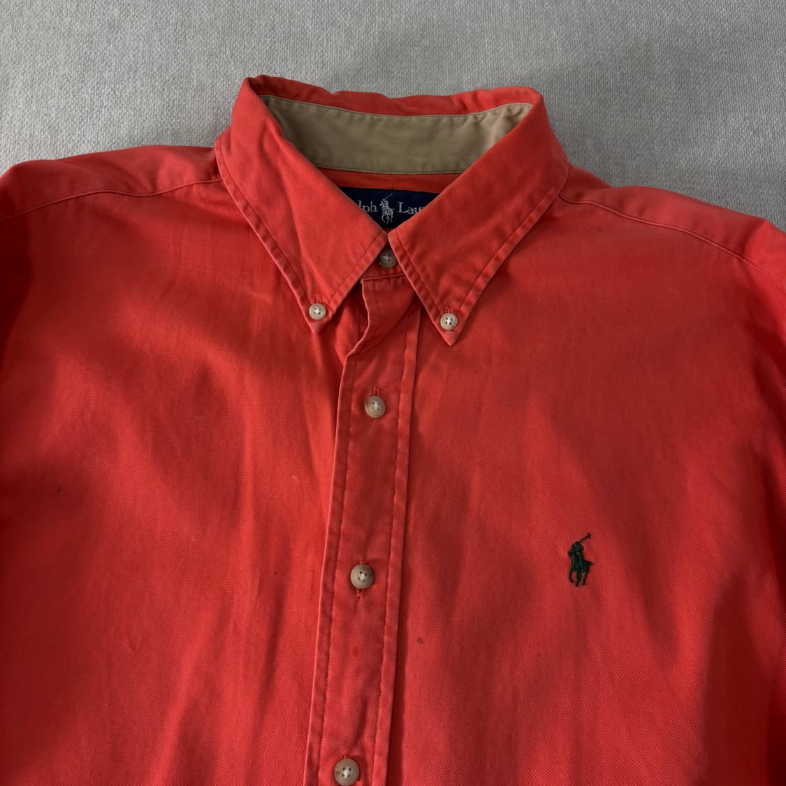 105 폴로랄프로렌 코튼 오렌지 셔츠  상품이미지2