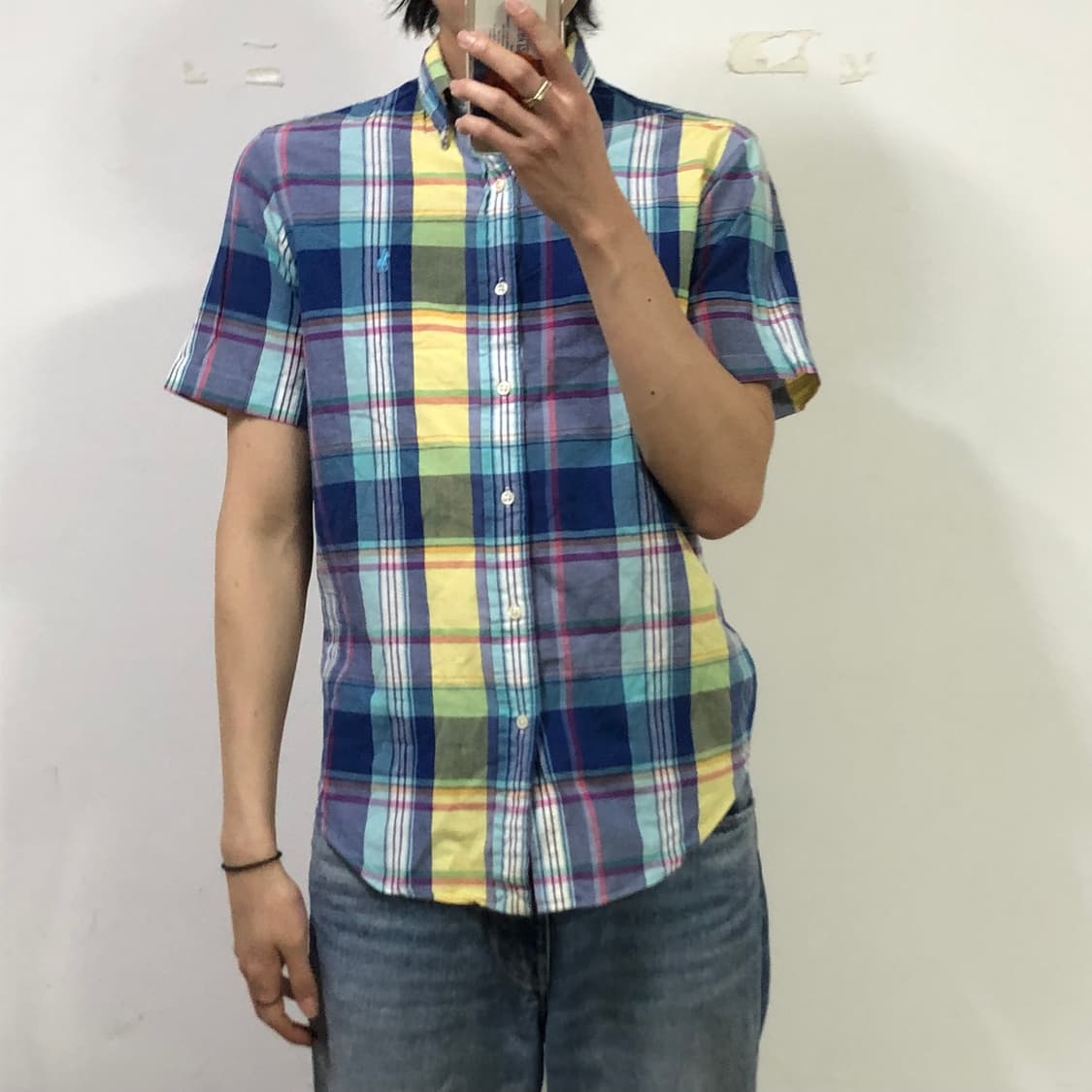 폴로랄프로렌 체크 반팔셔츠 상품이미지3