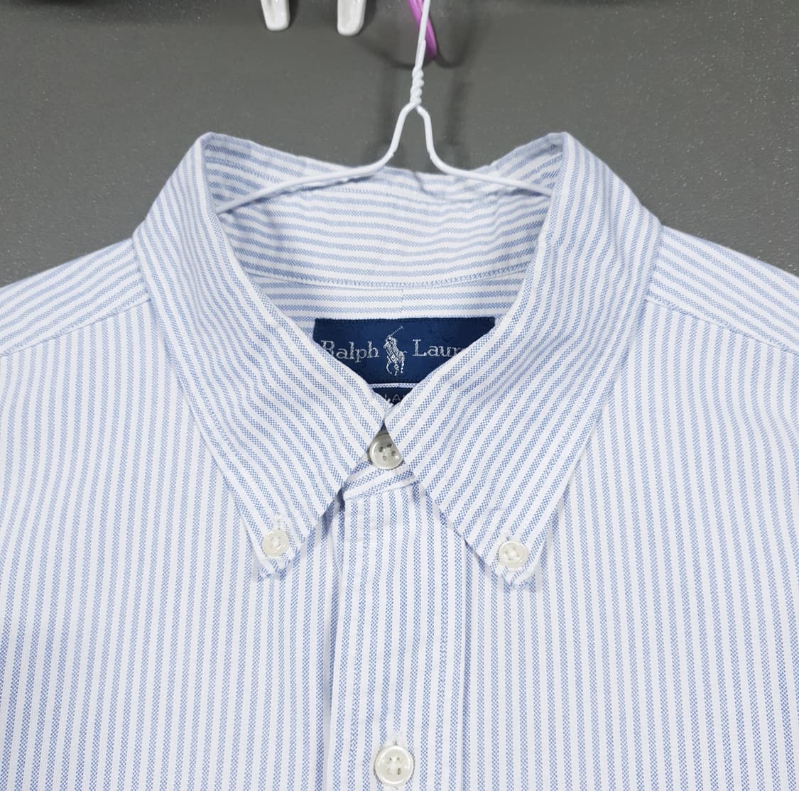 실측 2XL) 폴로 랄프로렌 멀티 포니 버튼다운 스트라이프 옥스포드 셔츠 상품이미지5