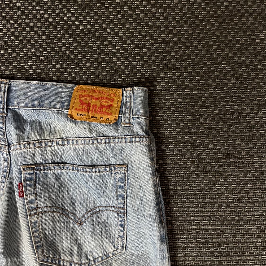 (29) 리바이스 505 29X29 연청 데님 팬츠 스트레이트핏 상품이미지8