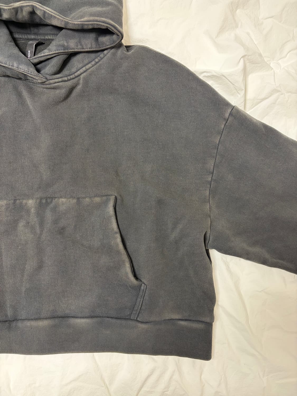 엔타이어 스튜디오 헤비후드 S 워시드 블랙 상품이미지3