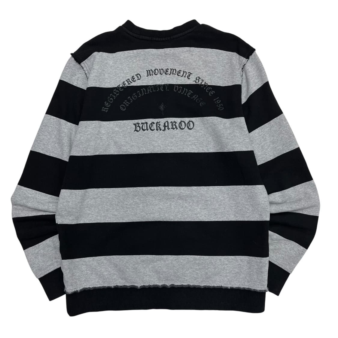  버커루 y2k 단가라 블랙 맨투맨 XL 상품이미지4