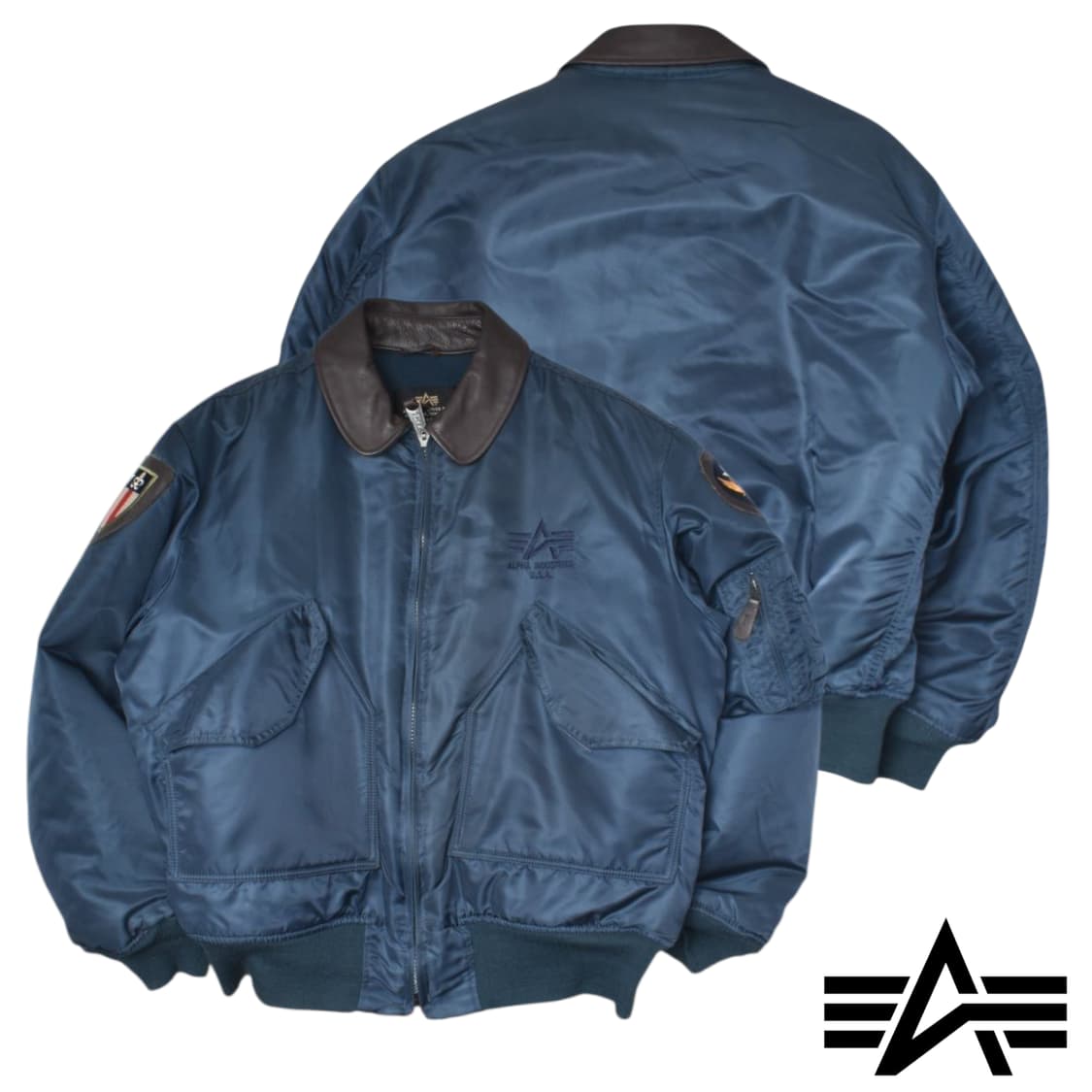 90S 알파인더스트리 CW-45P 항공점퍼 플라이트 자켓 L N0725 상품이미지1