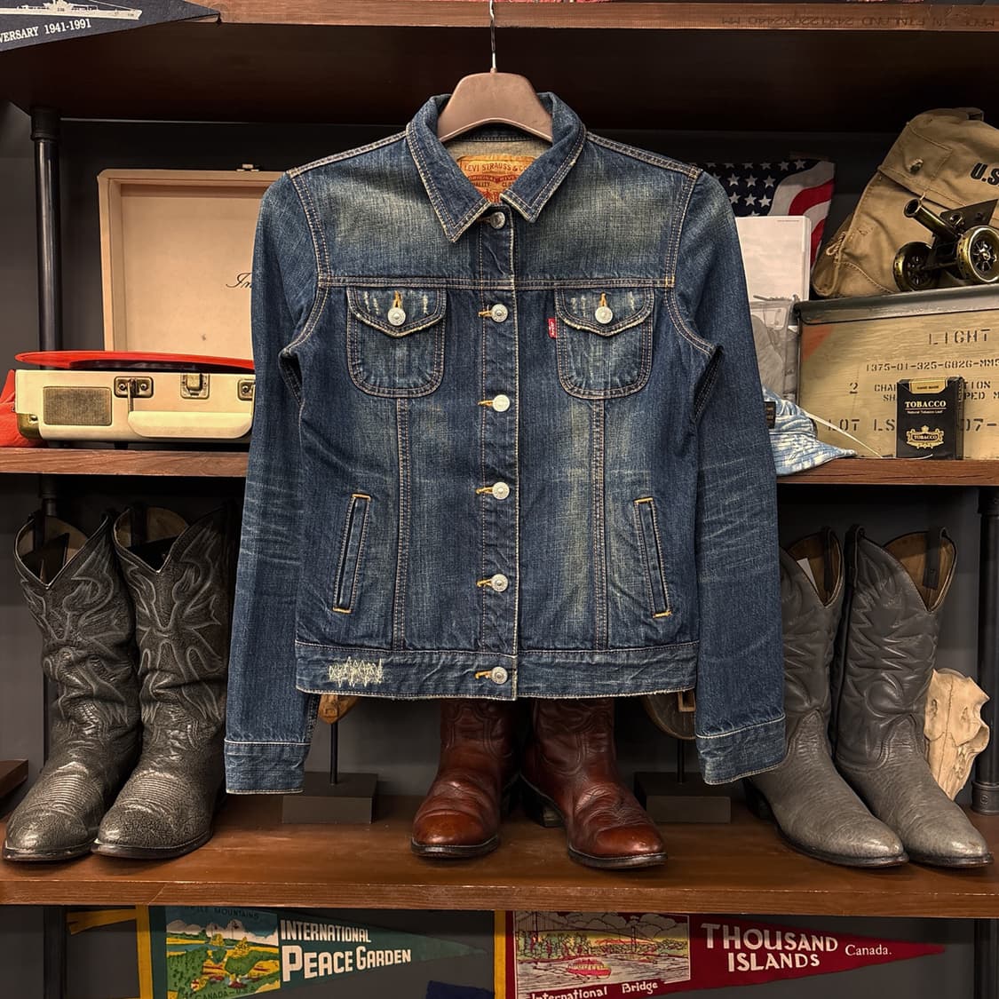 00s 리바이스 오리지널 웨스턴 데님자켓 한국생산 N1057 상품이미지1