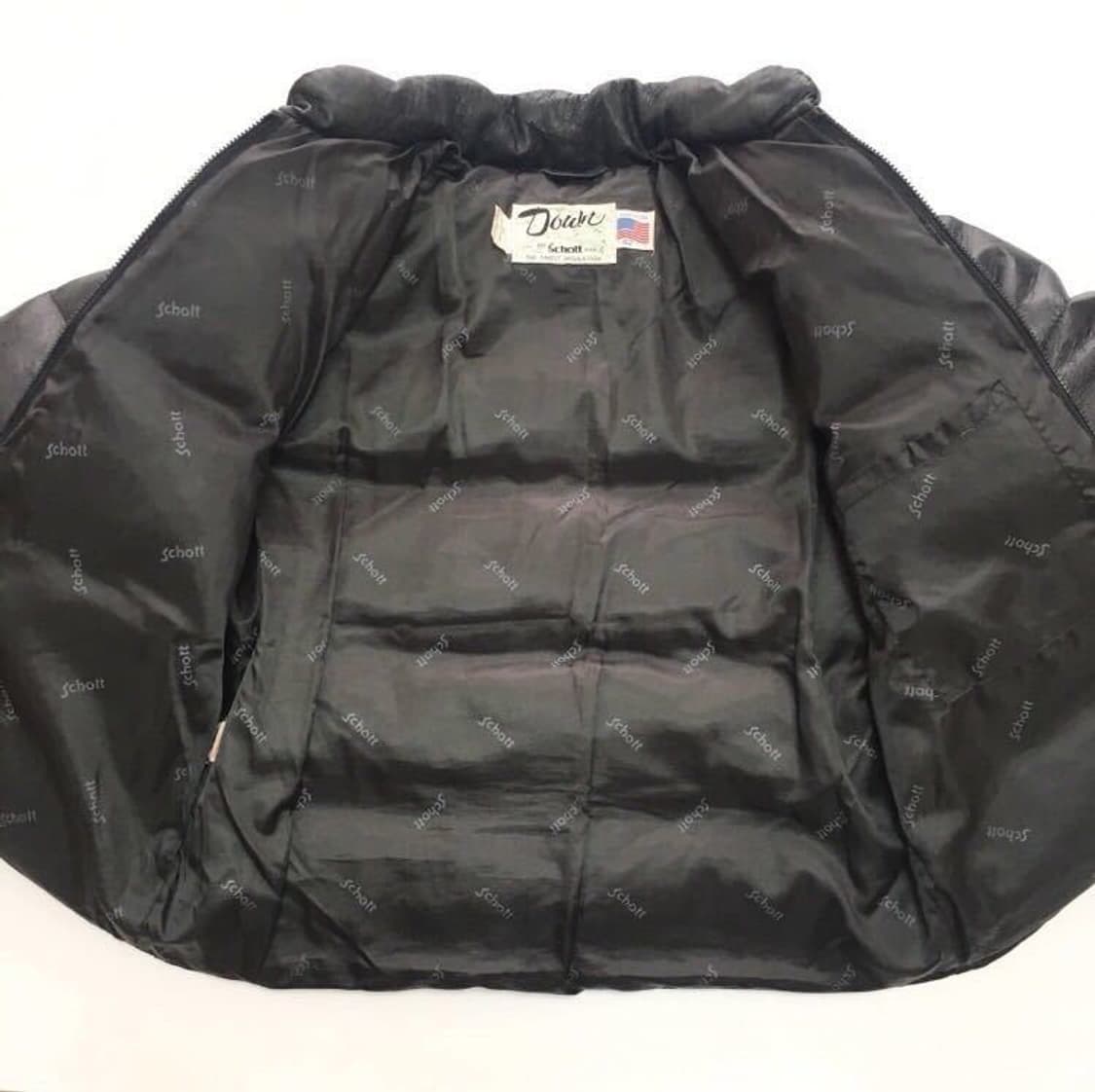 schott 쇼트 Made in USA 가죽 패딩 레더 패딩 XL 상품이미지6