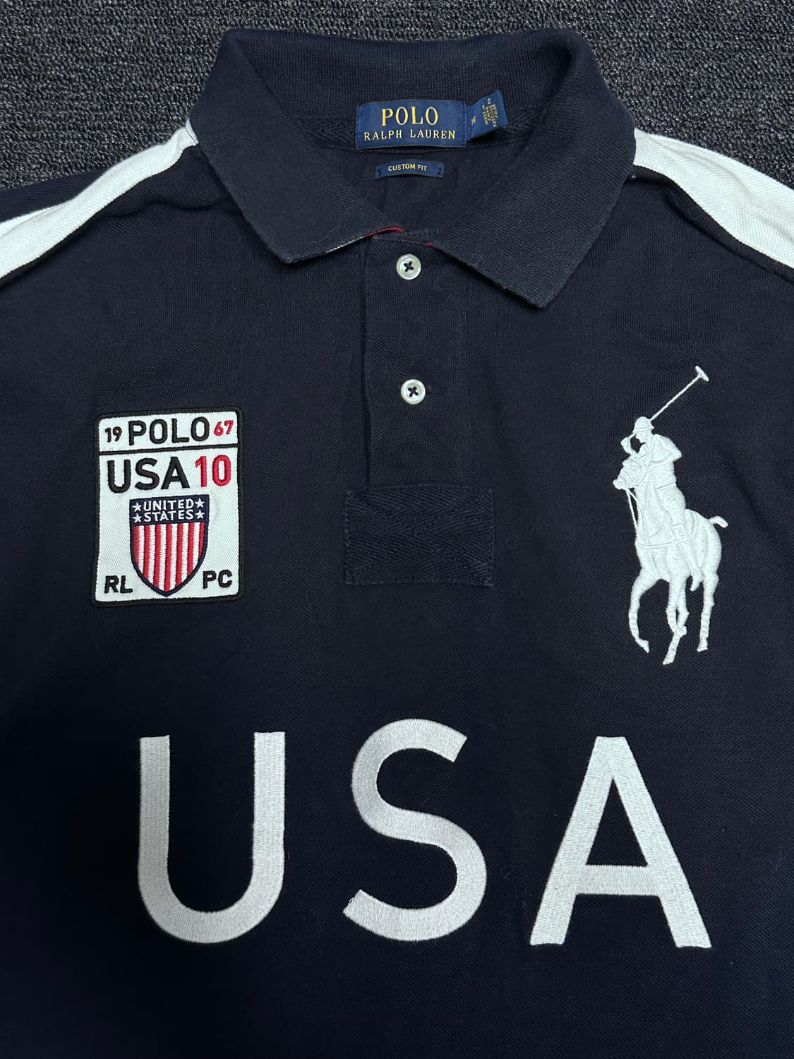 폴로 랄프로렌  USA  Rugby 빅로고  카라티 상품이미지6
