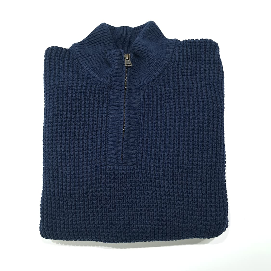 CL071 L 엘엘빈 와플 하프집업 코튼 니트 상품이미지7