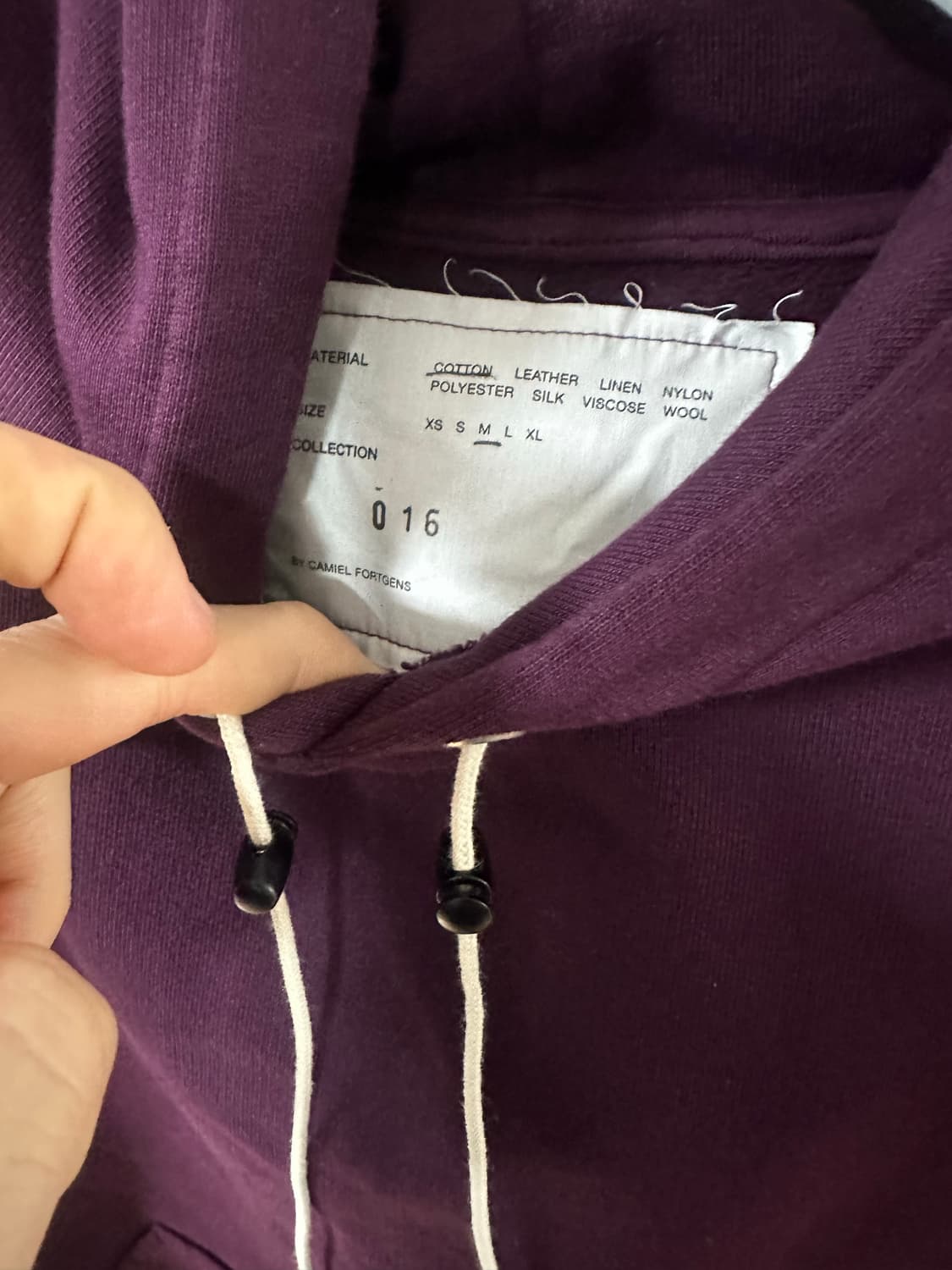 카미엘포트젠스 오버사이즈 후드 퍼플 M 상품이미지3