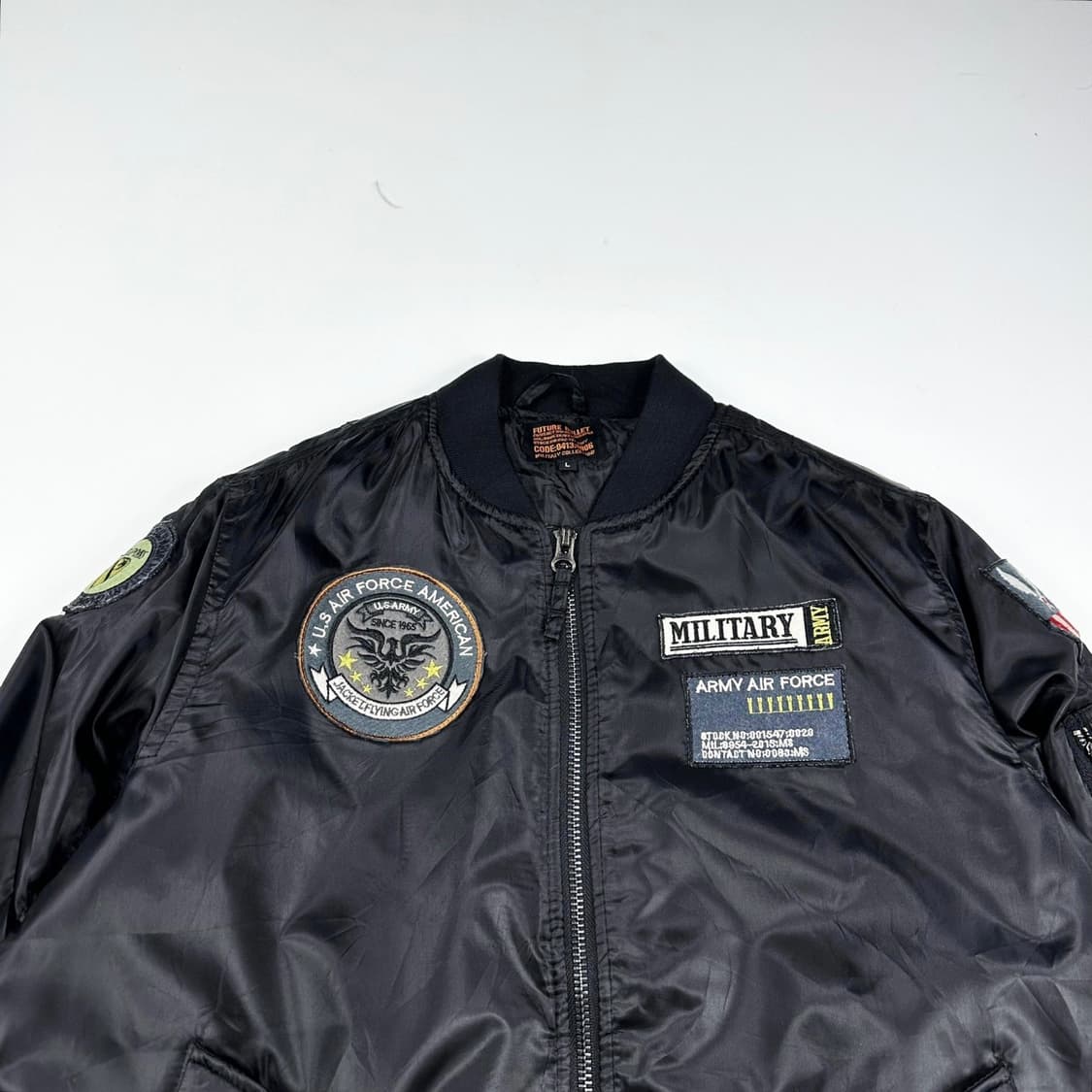 VTG 빈티지 재팬 블랙 ma1 블루종 자켓 (L) 상품이미지1