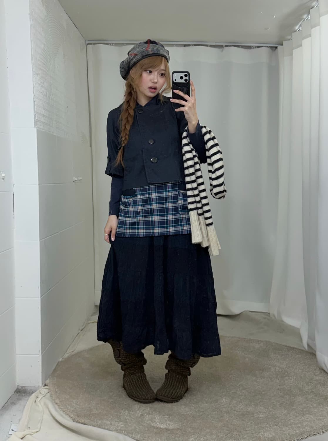 네이비 마법소녀깔 니혼진 케이프 코디세트 상품이미지2