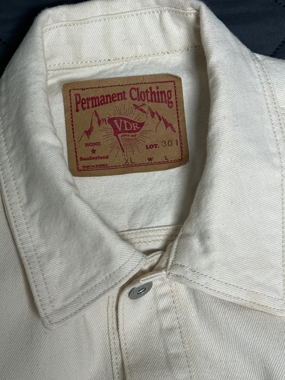 비디알VDR DENIM JACKET T5 [Cream] XL사이즈 상품이미지3