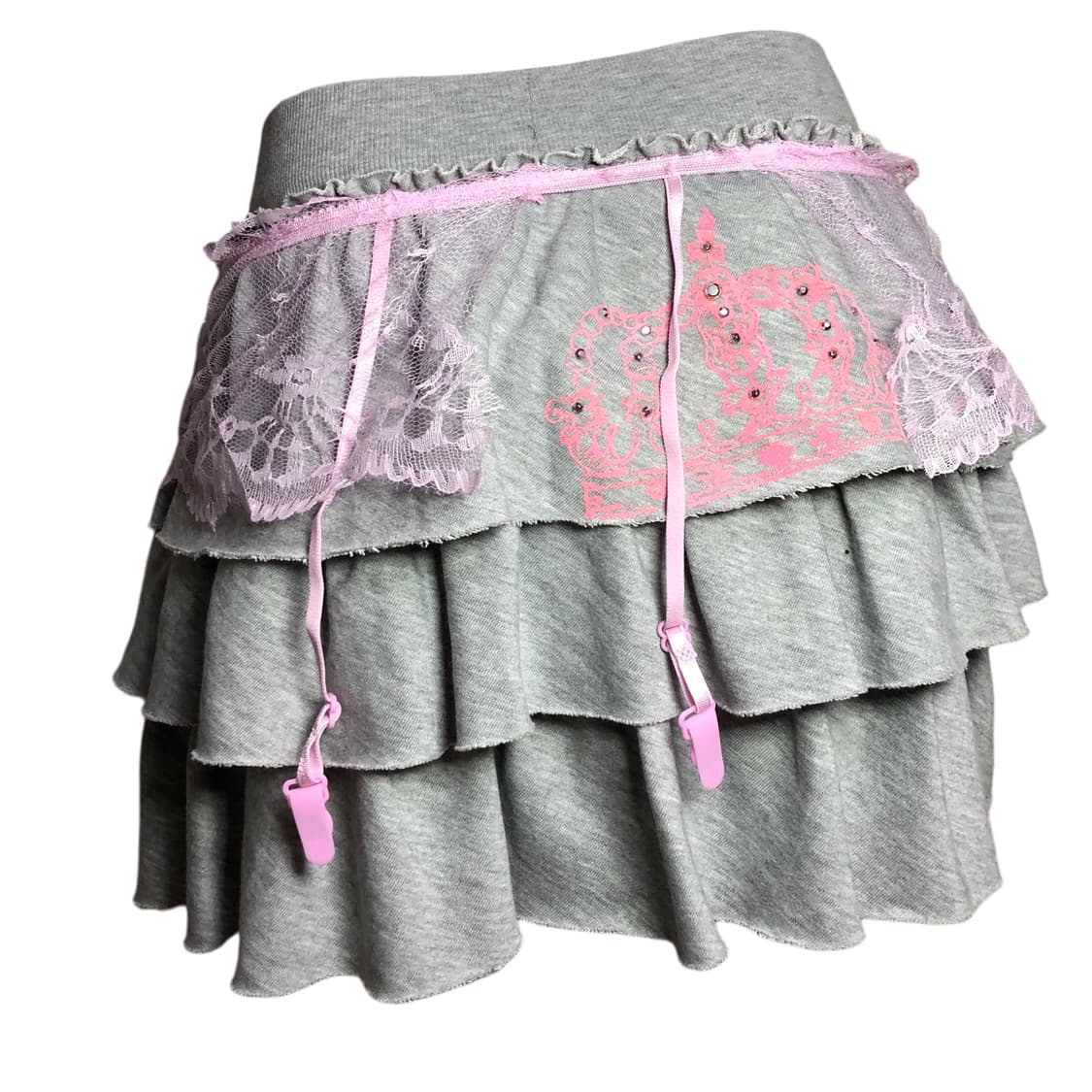 gray gyaru lace sk 상품이미지2