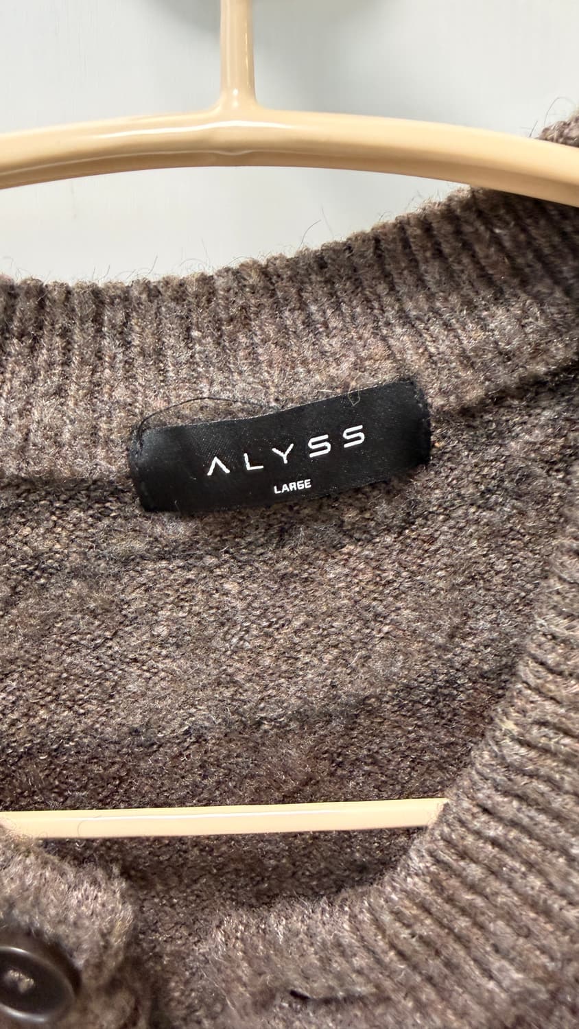 알리스 스트라이프 크롭 니트 가디건 상품이미지4