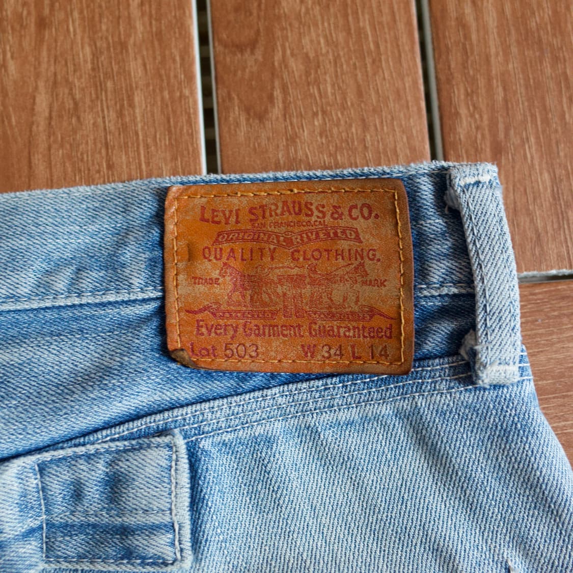 Levi’s 503 denim shorts pants 상품이미지7