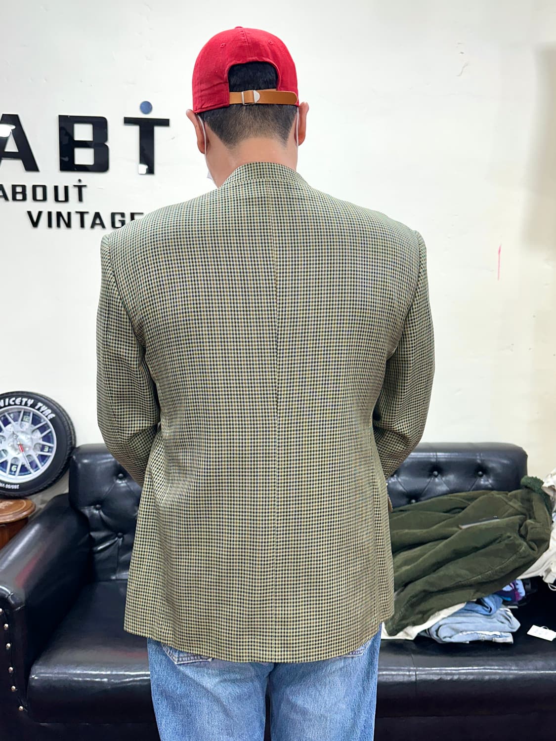 입생로랑 하운드체크 블레이저 상품이미지2