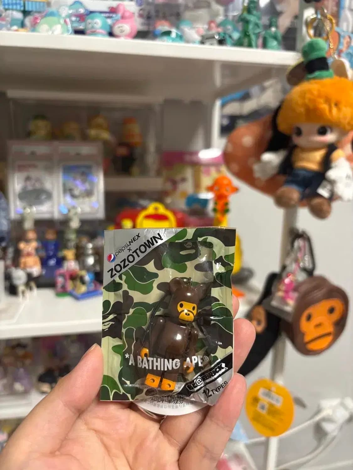 일본 베이프 마일로 X 70%베어브릭 X 펩시 bape 키링 스트 상품이미지5