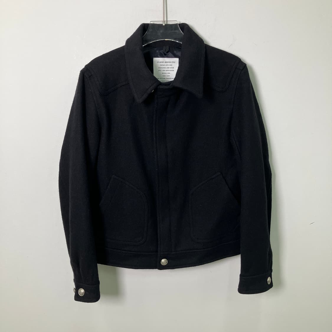 JPN VTG 빈티지 블랙 울자켓 L 상품이미지1