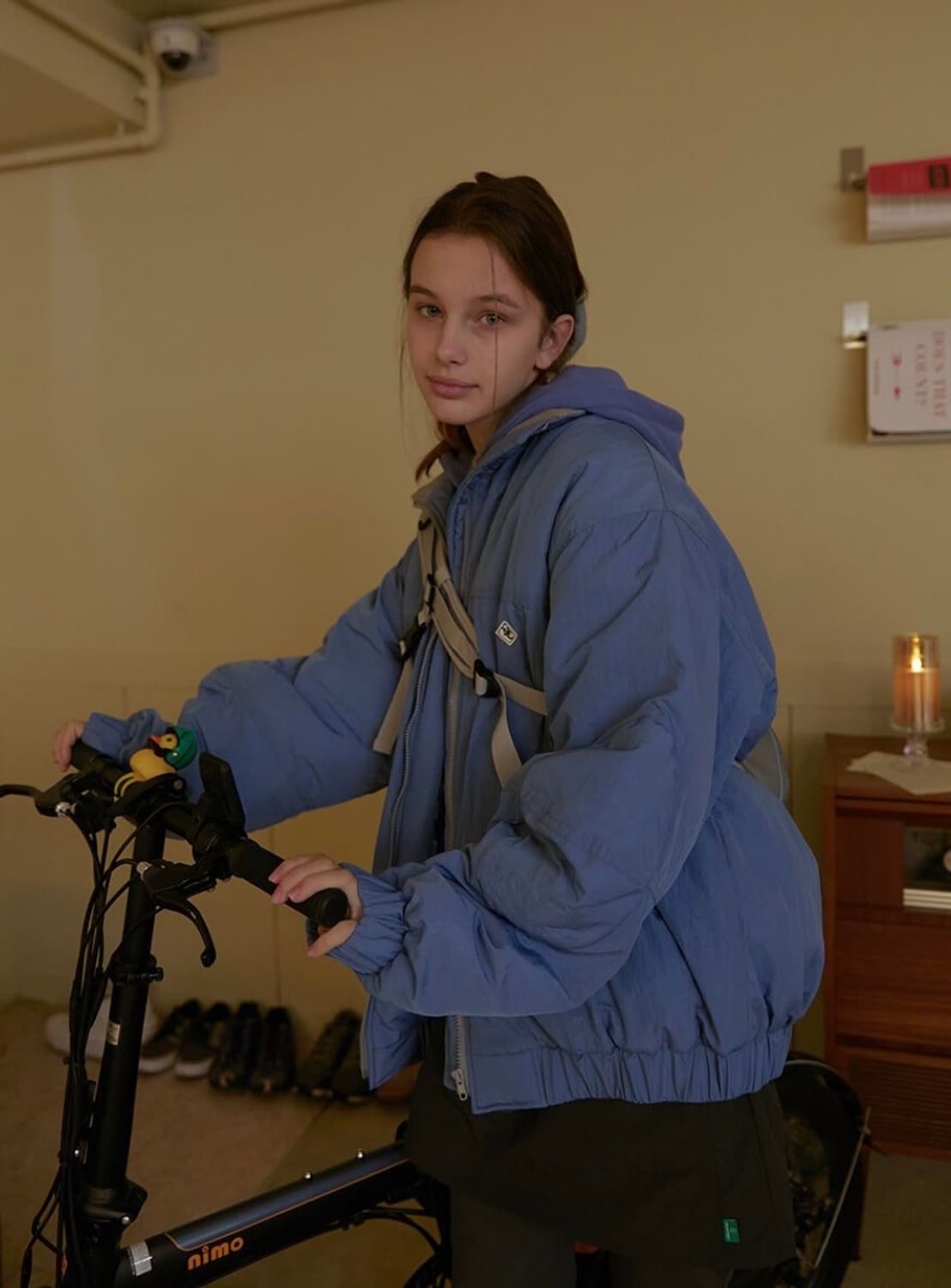 노컨텐츠 패딩 블루 상품이미지2