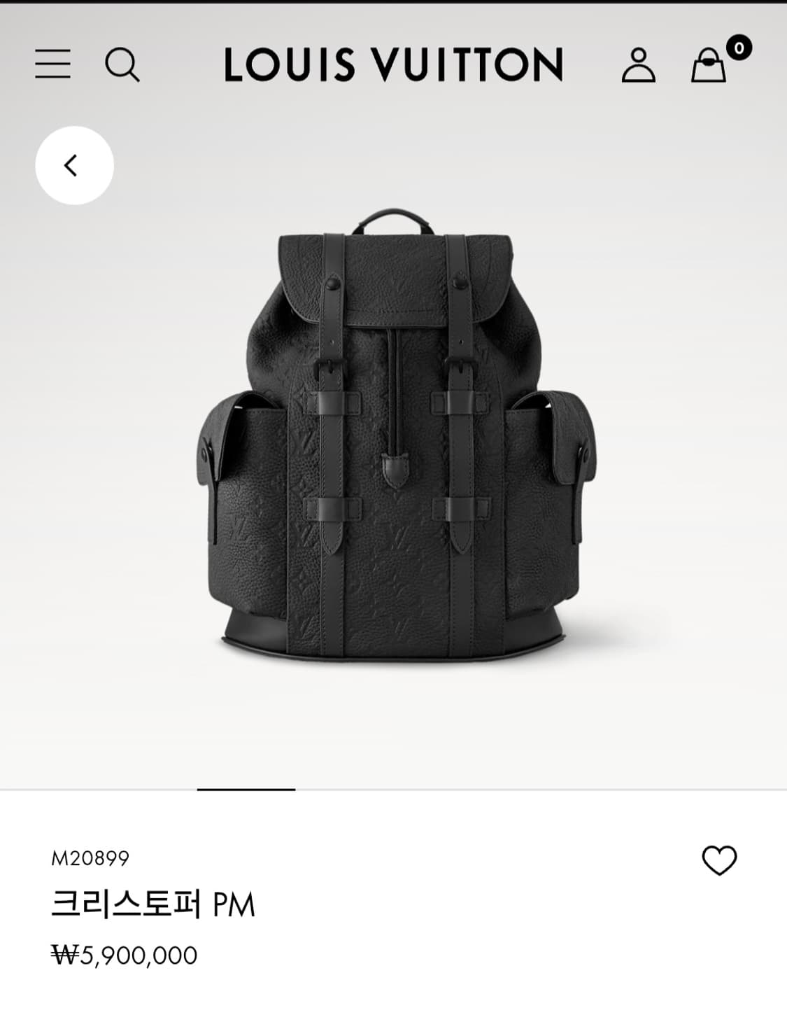 루이비통 토리옹 크리스토퍼 백팩PM 신형 상품이미지2