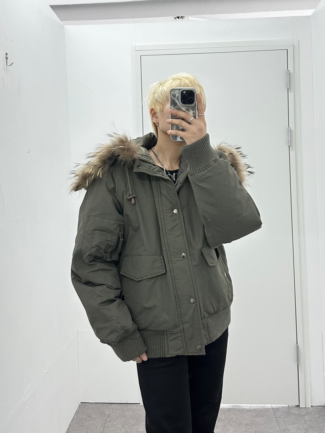 MAPS COMPANY detachable N2B fur crop jac 상품이미지3