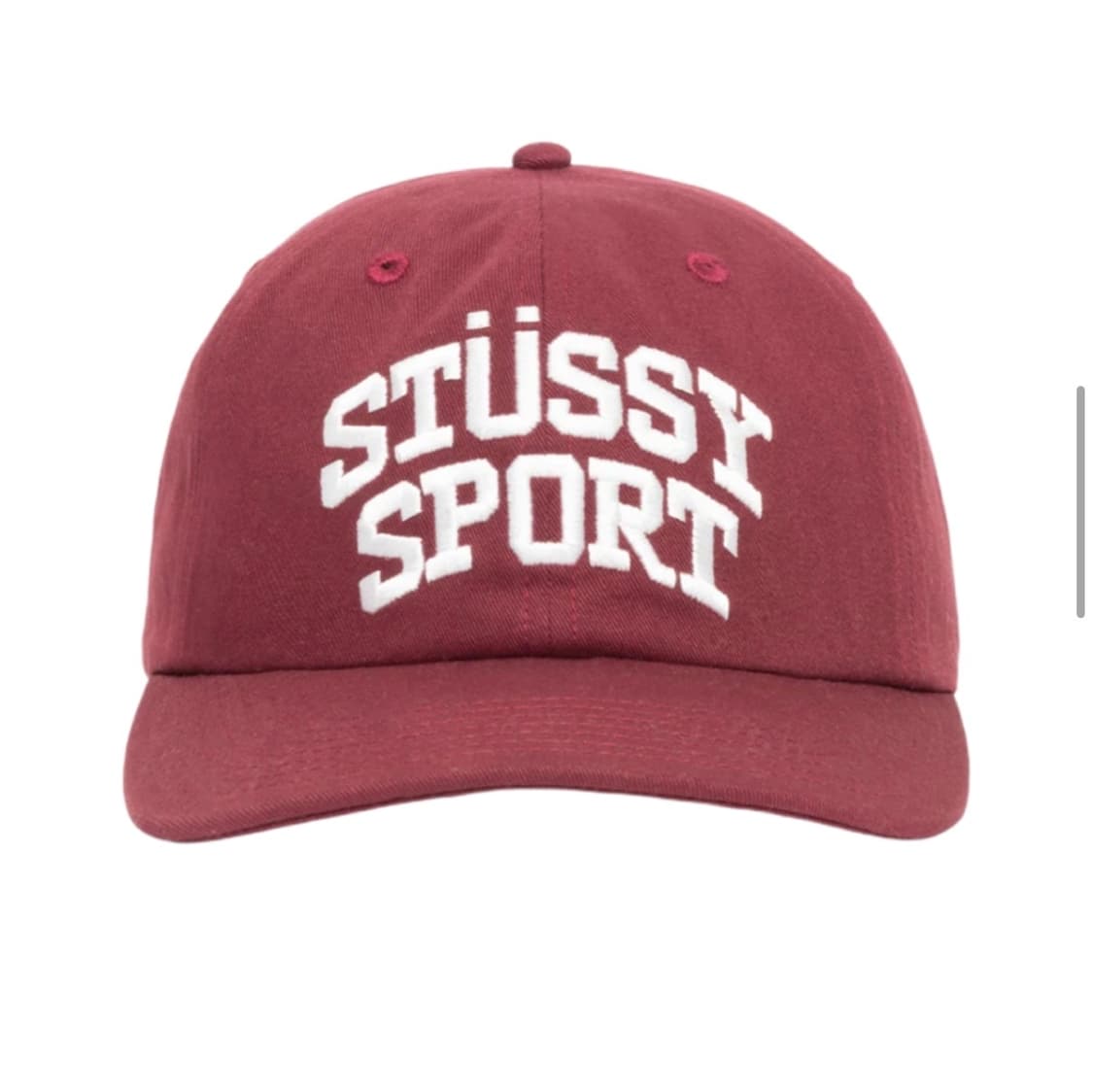 스투시 미드 뎁스 스포츠 스냅백 마룬 상품이미지1