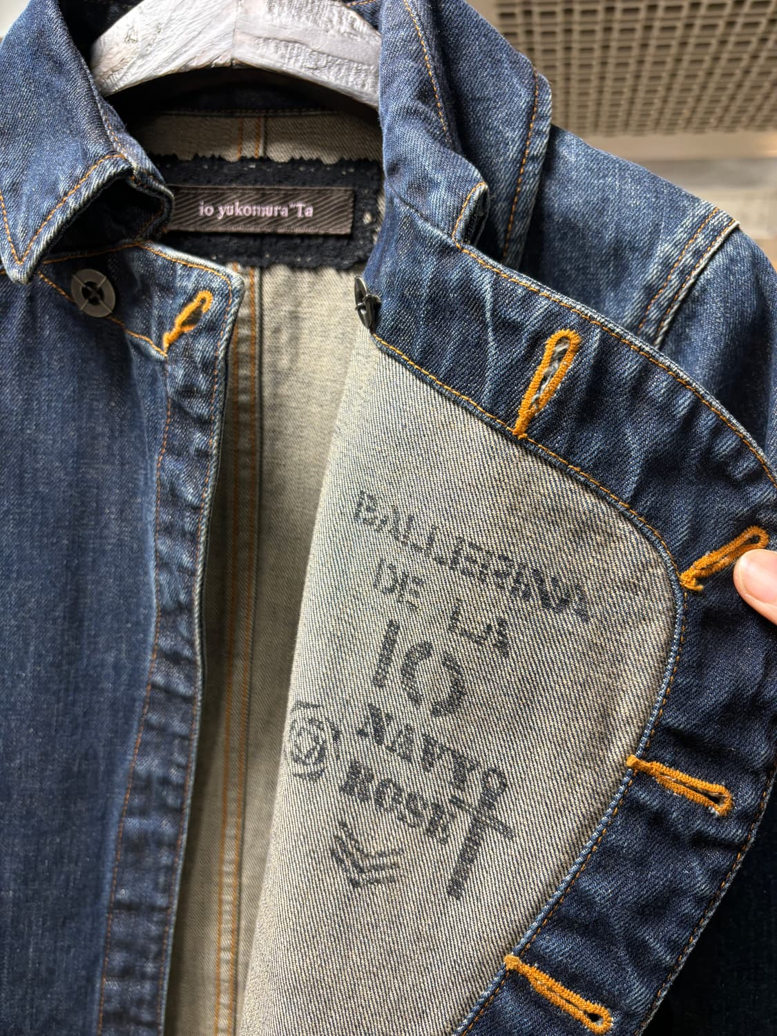 Io yukomurata 마린 데님 자켓 상품이미지5