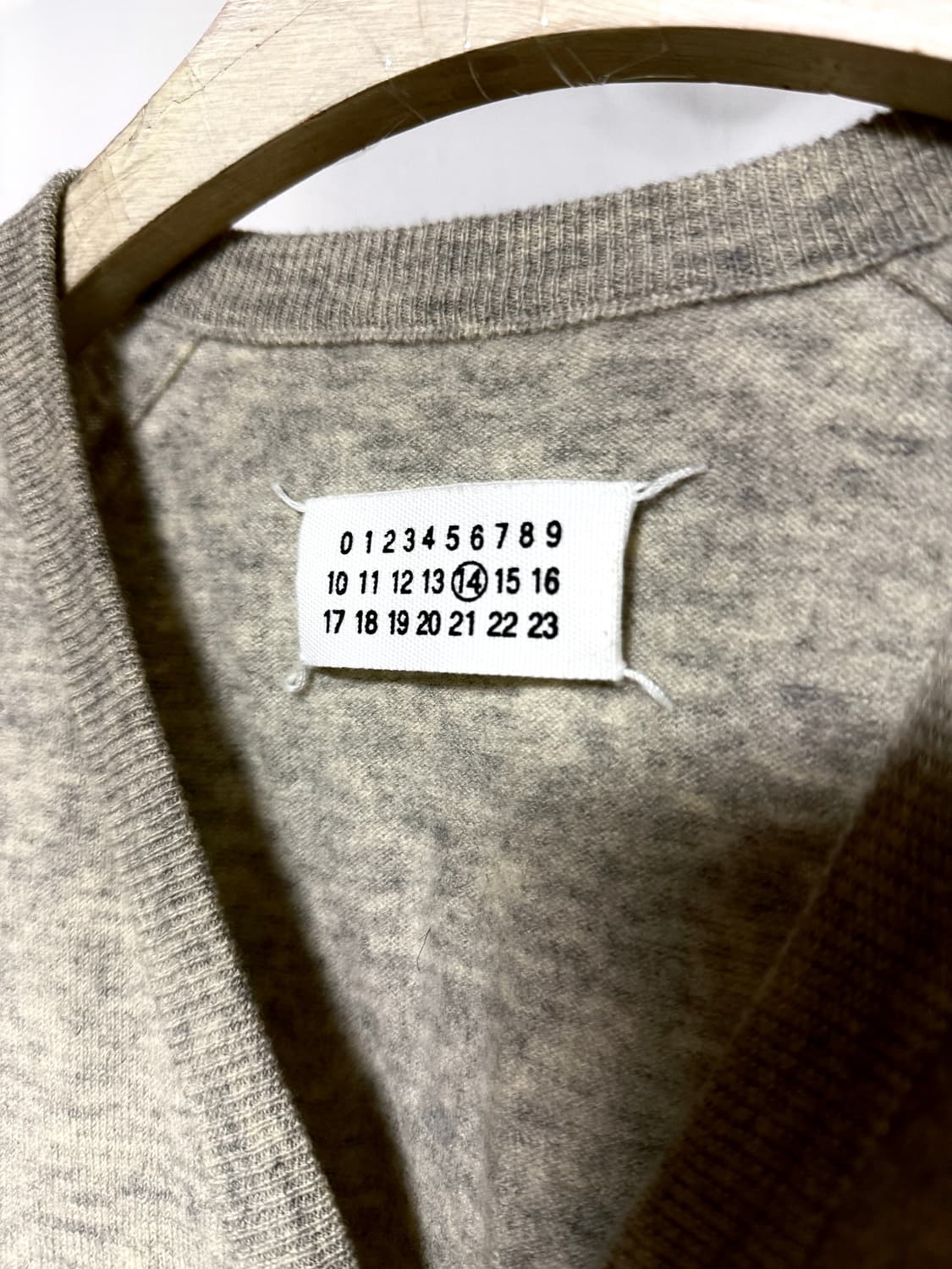 마르지엘라 10Fw 시그니처 레더·울 믹스 가디건  상품이미지3