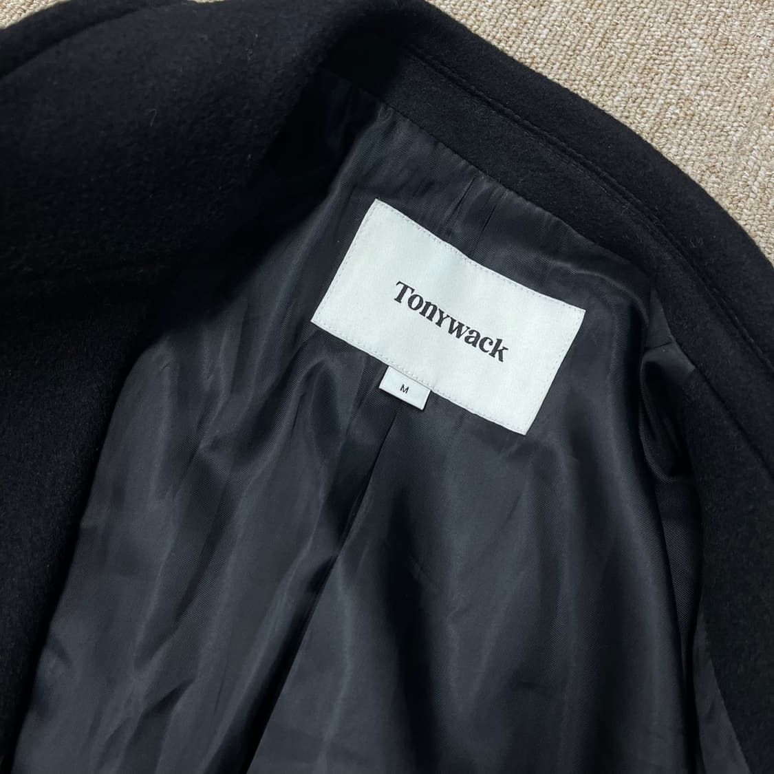 토니웩 24fw 울 캐시미어 테일러드 싱글 롱코트 상품이미지5