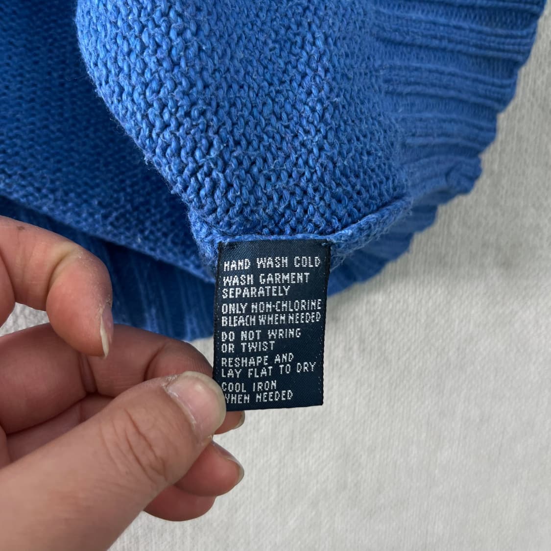 105 폴로랄프로렌 코튼 스카이블루 니트  상품이미지7