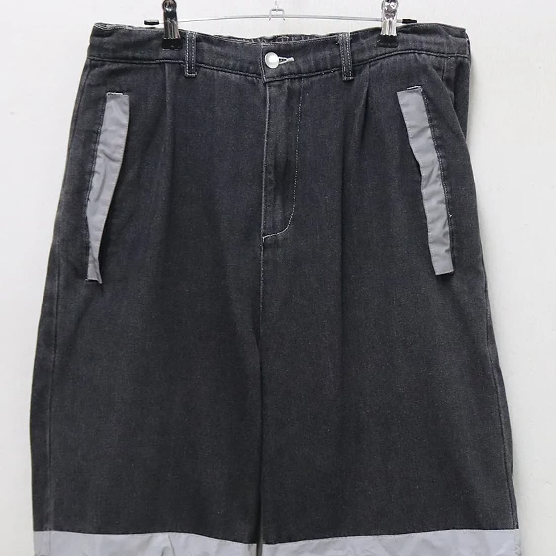 반광 포인트 흑청 데님 팬츠 61714 상품이미지3