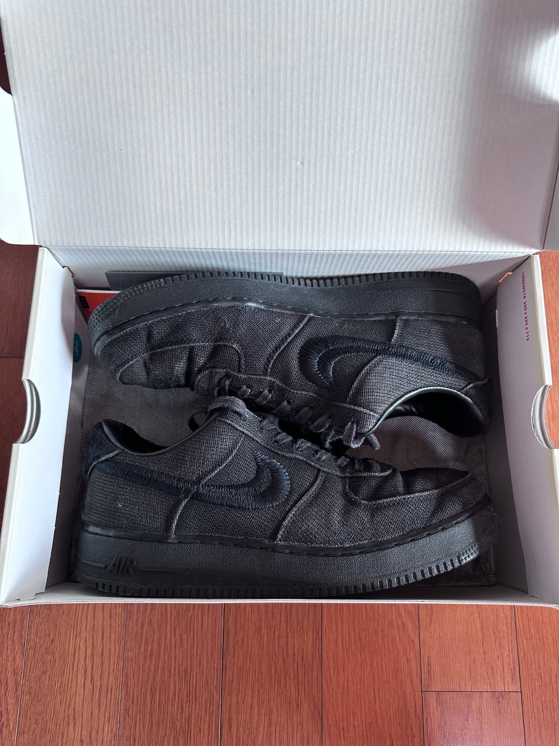 [280] 나이키 스투시 에어포스1 트리플 블랙 상품이미지7