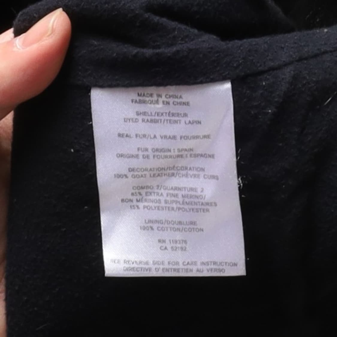 헬무트랭 Helmut Lang Rabbit Fur Leather Coat 상품이미지8