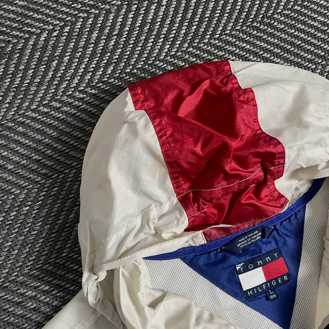 90s 타미힐피거 스펠아웃 빅로고 바람막이 자켓 y 3739 상품이미지6