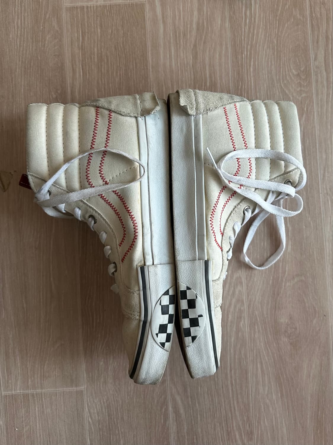 Vans Sk8 하이 리이슈 캡 레이싱 레드 270 상품이미지4