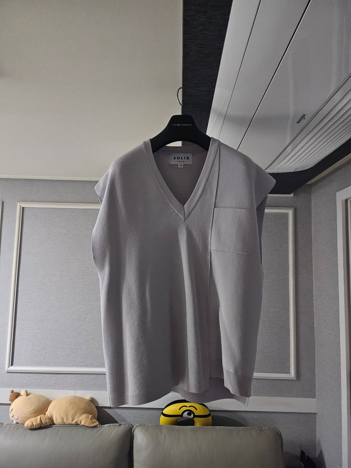 [거의 새것] 솔리드옴므 니트 베스트 조끼 46 상품이미지1