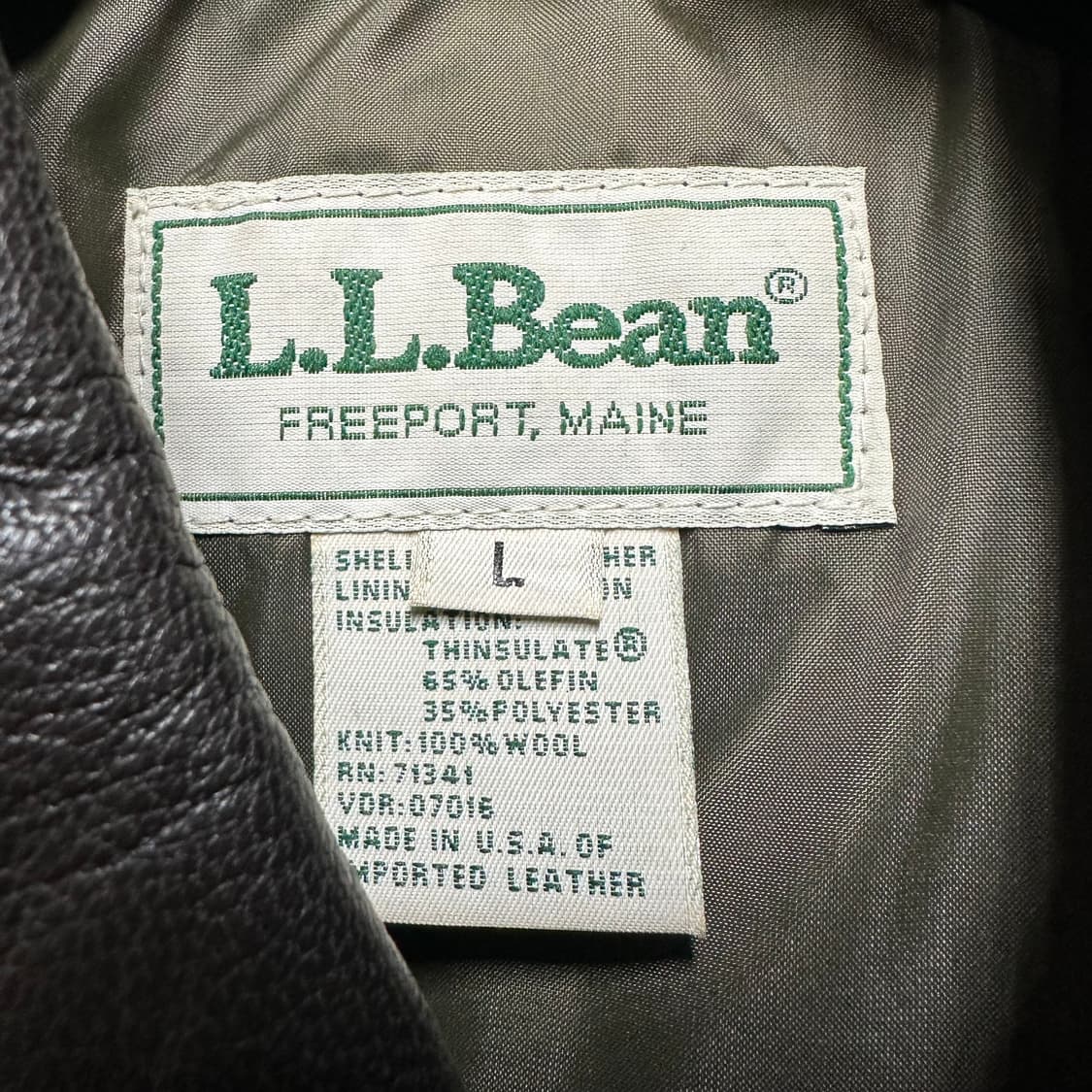 llbean 고트스킨 a-2 신슐레이트 자켓 상품이미지7