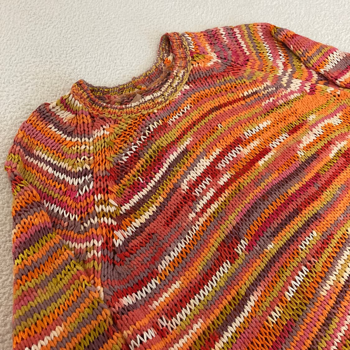 N21 스트라이프 패턴 니트 상품이미지3