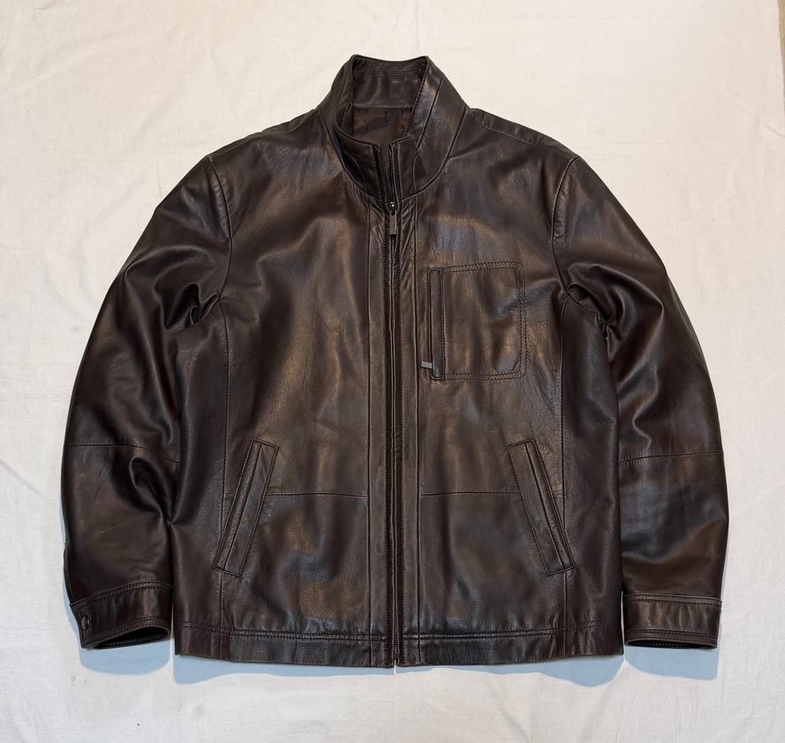 빈티지 램스킨 가죽자켓 레더자켓 브라운 상품이미지1